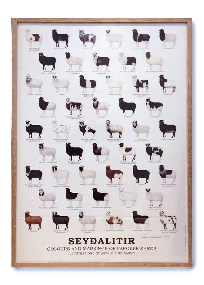 Seyðalitir, laminerað