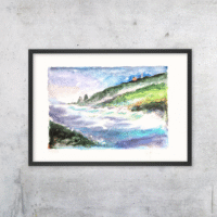 Akvarell plakat - Peter Christoffersen - Image 1