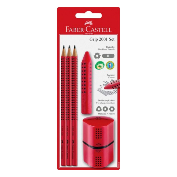 Faber-Castell Grip 2001 Set Red