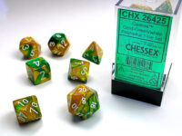 Dice Set Gemini Gold-Green