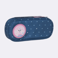 Beckmann oval pencil case - Pet Friends Blue