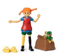 Pippi figurur við tasku og Hr. Nilsson - Image 1