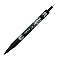 Pilot Twin Marker svartur